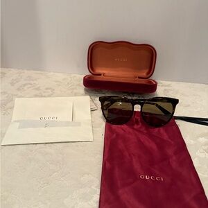 Gucci GG0488SA Brown Sunglasses